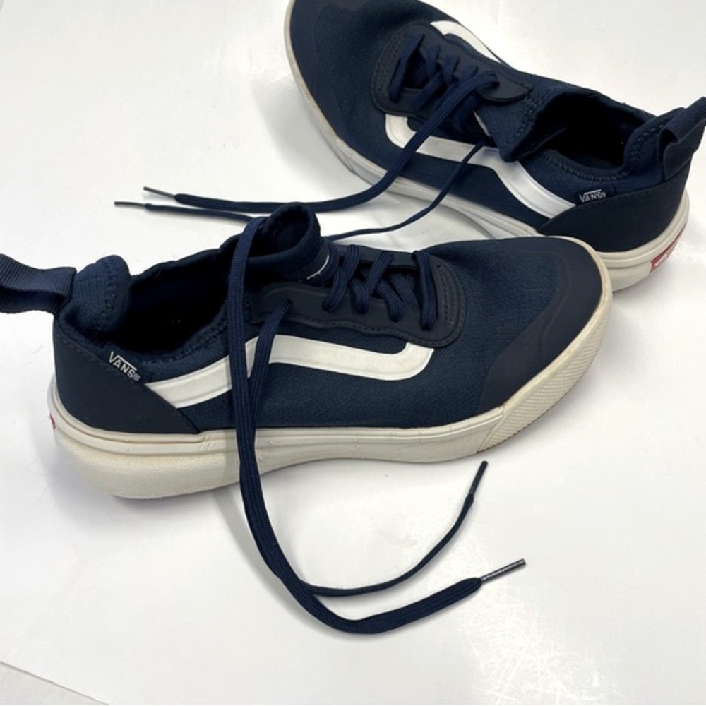 Vans Navy and White Women's Sneakers